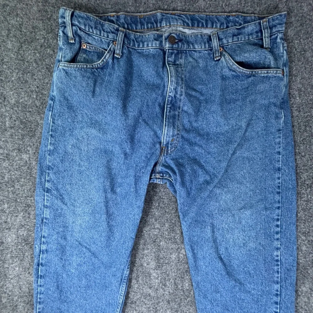 Vintage Levis 505 Orange Tab Jeans Mens 42x30 Denim Straight Leg USA No Care Tag